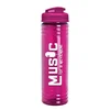 Slim Fit Bottle with Flip-Top Lid (24 oz.) in Transparent Fuchsia
