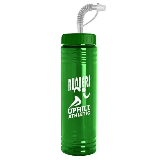 Slim Fit Bottle with Straw Lid (24 oz.) — view 2