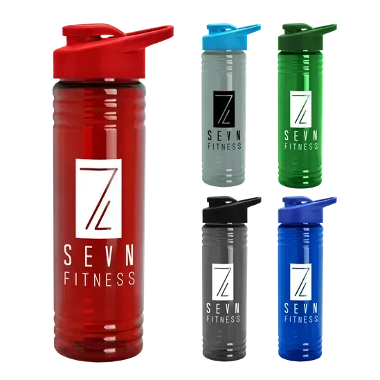 Slim Fit RPET Bottle with Drink-Thru Lid (24 oz.)