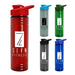 Slim Fit RPET Bottle with Drink-Thru Lid (24 oz.)