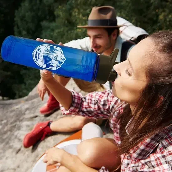 Slim Fit RPET Bottle with Drink-Thru Lid (24 oz.) — view 2
