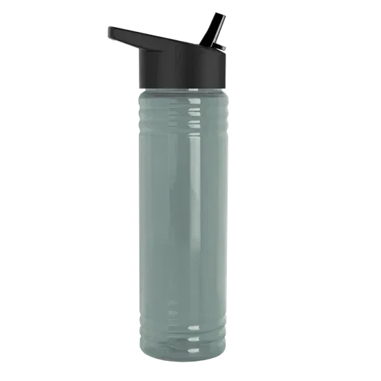 Slim Fit RPET Bottle with Flip-Straw Lid (24 oz.) — view 4