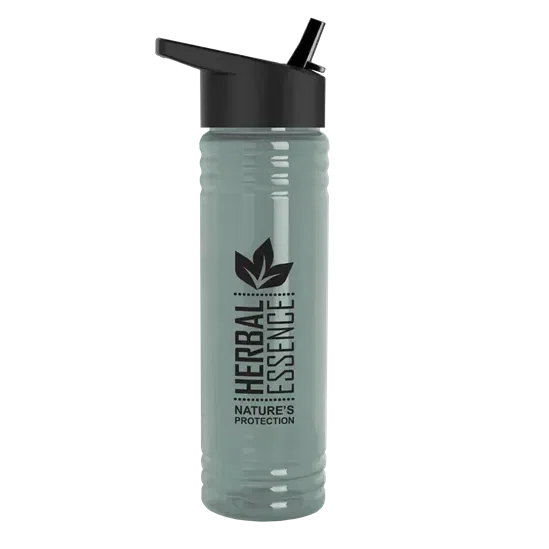 Slim Fit RPET Bottle with Flip-Straw Lid (24 oz.) — view 5
