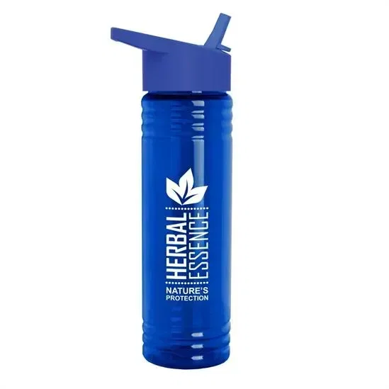 Slim Fit RPET Bottle with Flip-Straw Lid (24 oz.) — view 6
