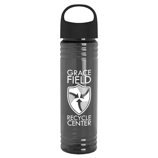 Slim Fit RPET Bottle with Oval Crest Lid (24 oz.)