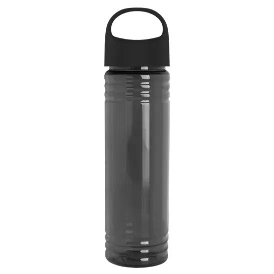 Slim Fit RPET Bottle with Oval Crest Lid (24 oz.) — view 2