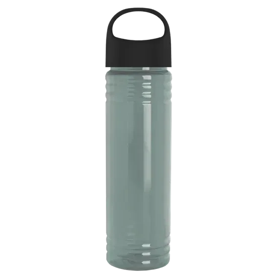 Slim Fit RPET Bottle with Oval Crest Lid (24 oz.) — view 3