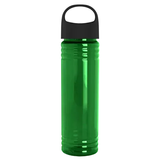 Slim Fit RPET Bottle with Oval Crest Lid (24 oz.) — view 4