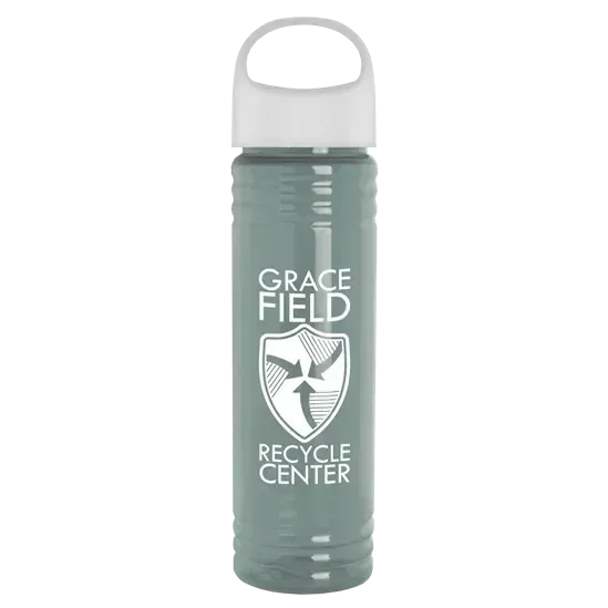Slim Fit RPET Bottle with Oval Crest Lid (24 oz.) — view 6