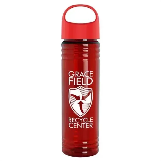 Slim Fit RPET Bottle with Oval Crest Lid (24 oz.) — view 8