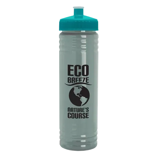 Slim Fit RPET Bottle with Push-Pull Lid (24 oz.)