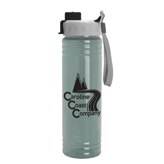 Slim Fit RPET Bottle with Quick-Snap Lid (24 oz.) — view 5