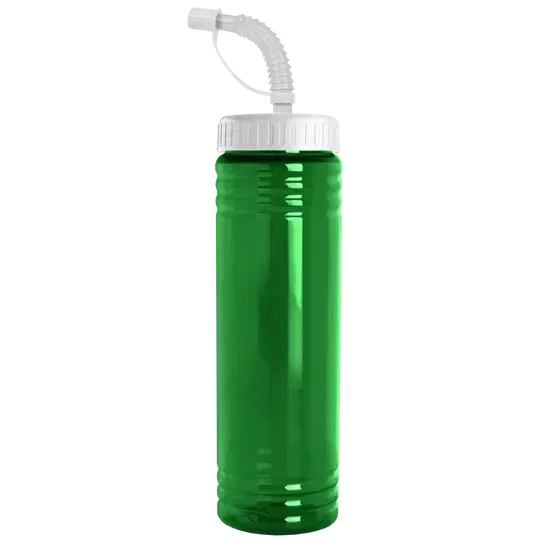 Slim Fit RPET Bottle with Straw Lid  (24 oz.) — view 5