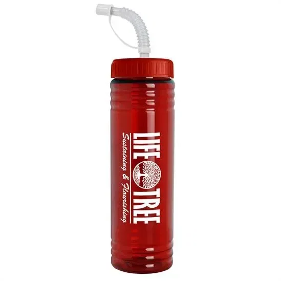 Slim Fit RPET Bottle with Straw Lid (24 oz.) — view 8