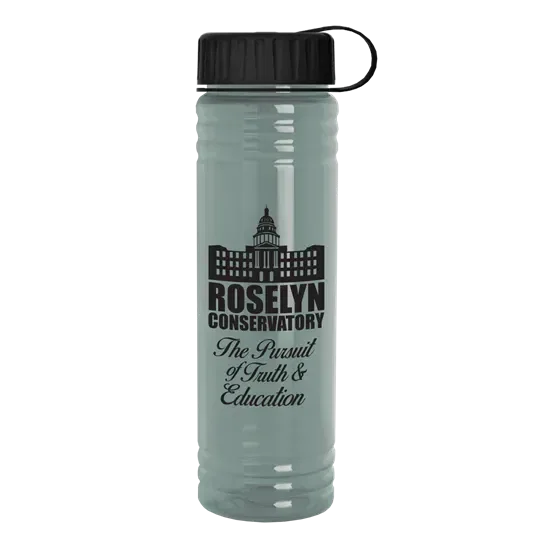 Slim Fit RPET Bottle with Tethered Lid (24 oz.) — view 4