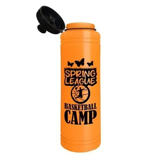 Slim Line Bottle with Tethered Push-Pull Lid (25 oz.) — view 4