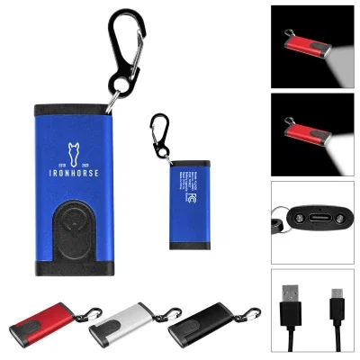Red finish version of the rechargeable pocket torch