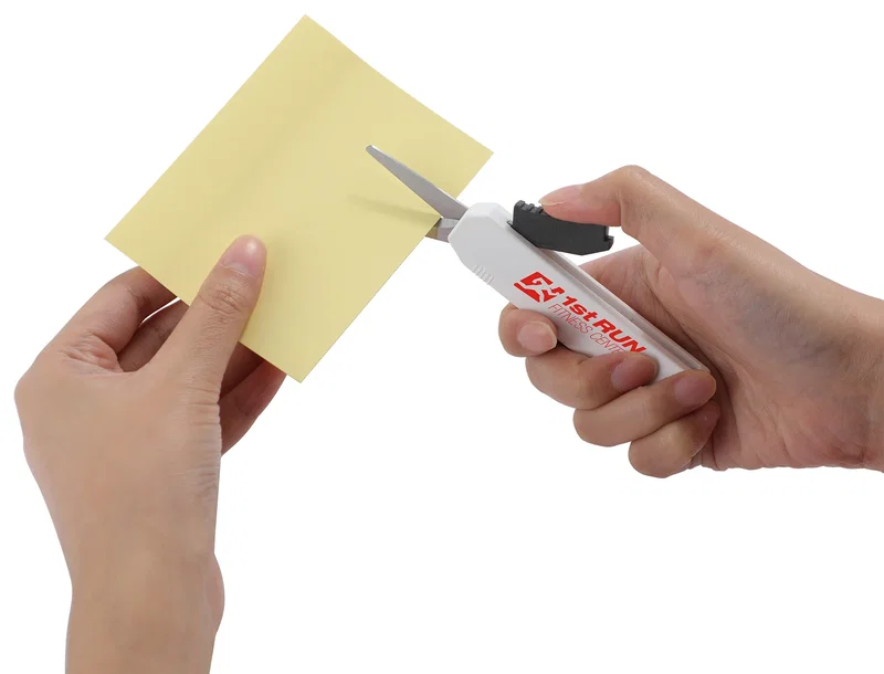 Side profile of the Slim Trim Folding Scissors showing the compact hinge
