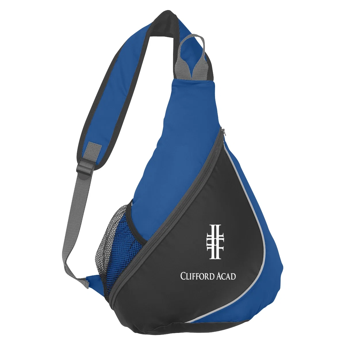 Red sling backpack with a single crossbody strap