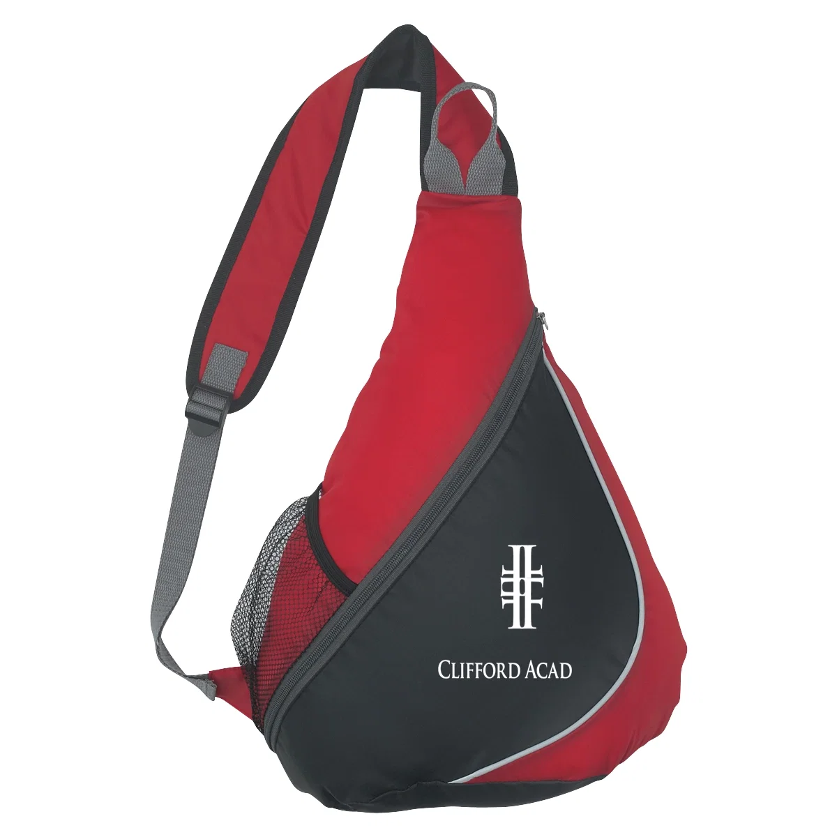 Black accent panels along the side of the bag
