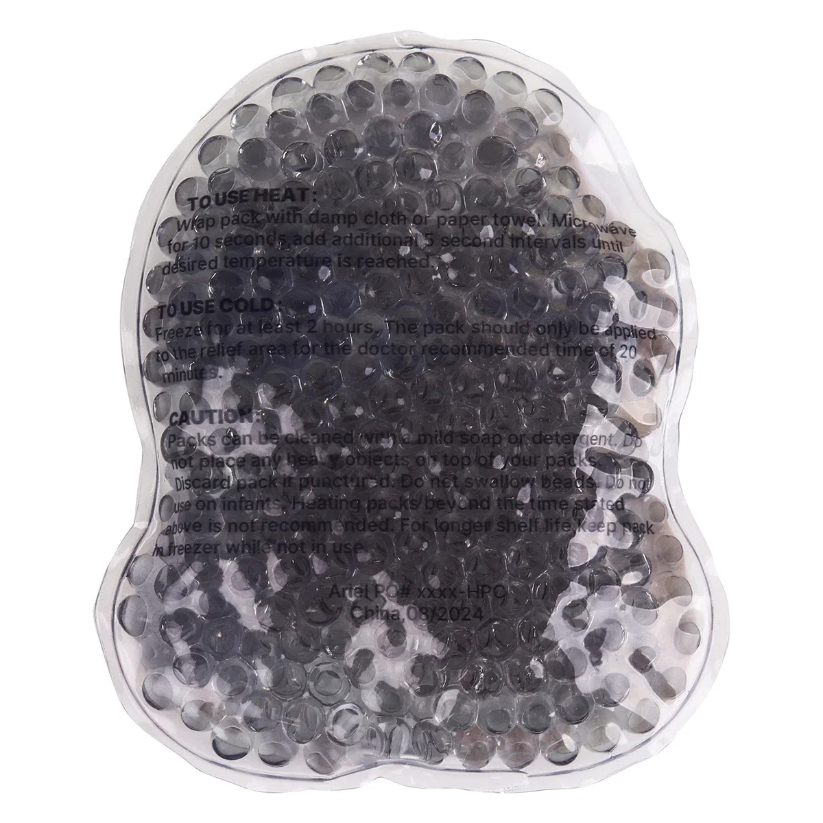 Promotional sloth-shaped Aqua Pearls hot/cold gel pack, custom branded wellness therapy handout