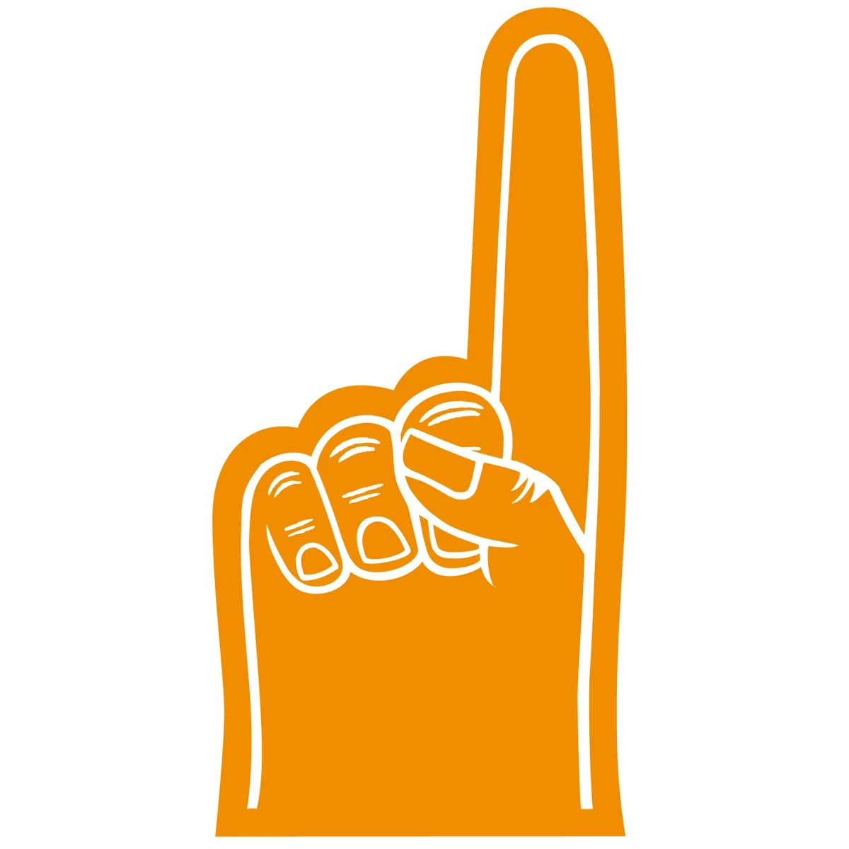 Small #1 Foam Finger/Hand 7.5"  — view 2