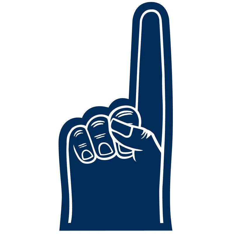 Small #1 Foam Finger/Hand 7.5"  — view 12