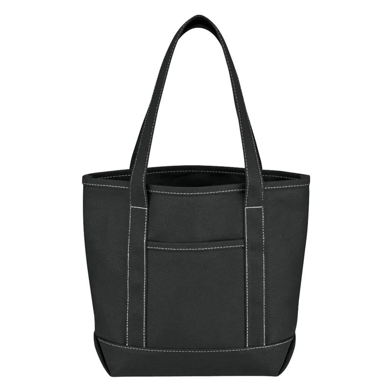 Small Cotton Canvas Yacht Tote Bag — view 7