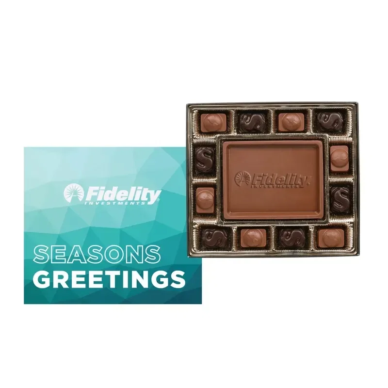 Small Custom Chocolate Delight Gift Box with Full Color Lid — view 2