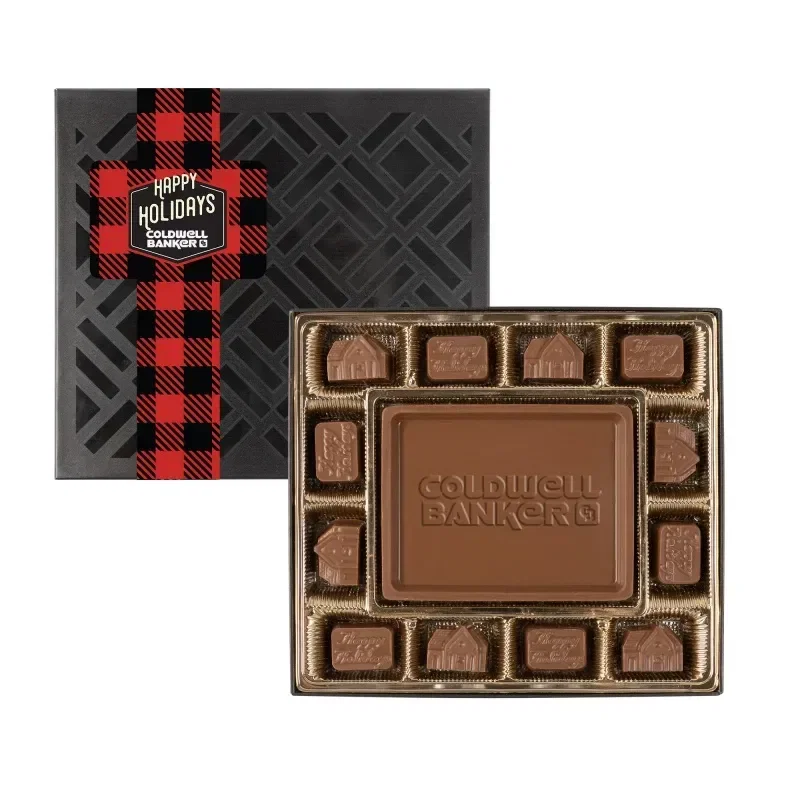 Small Deluxe Gift Box with Square Full Color Band — view 3