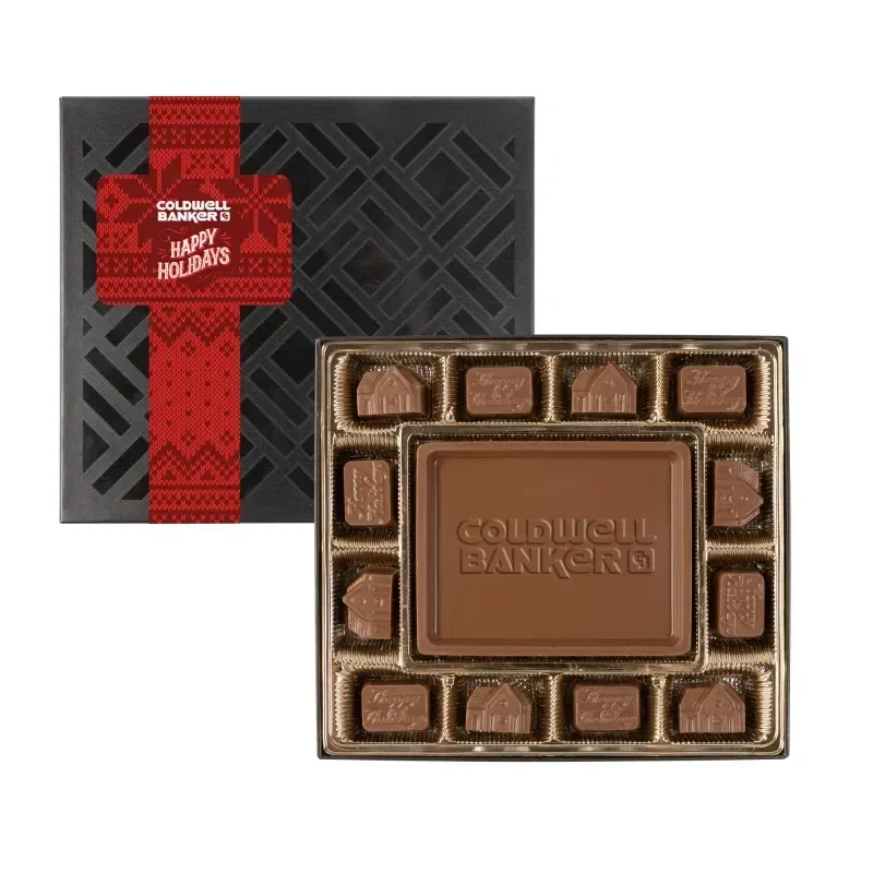 Small Deluxe Gift Box with Square Full Color Band — view 4