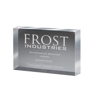 Freestanding block award available in small and medium sizes