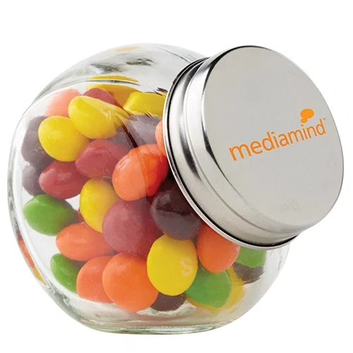 Small Glass Canister Jar with Lid — view 4