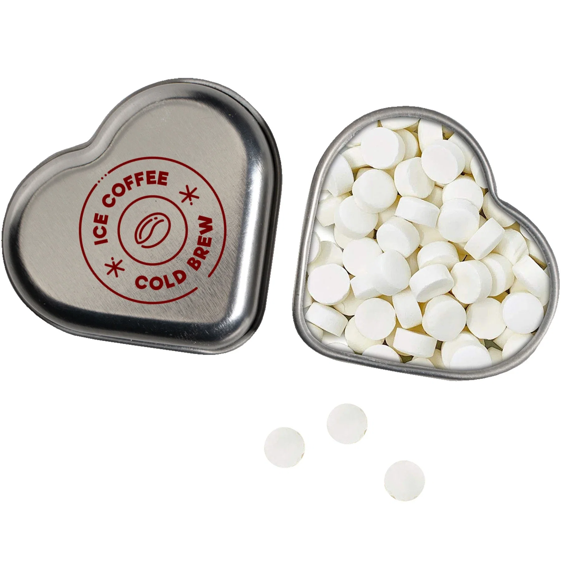 Small Heart Shaped Mint Tin — view 2