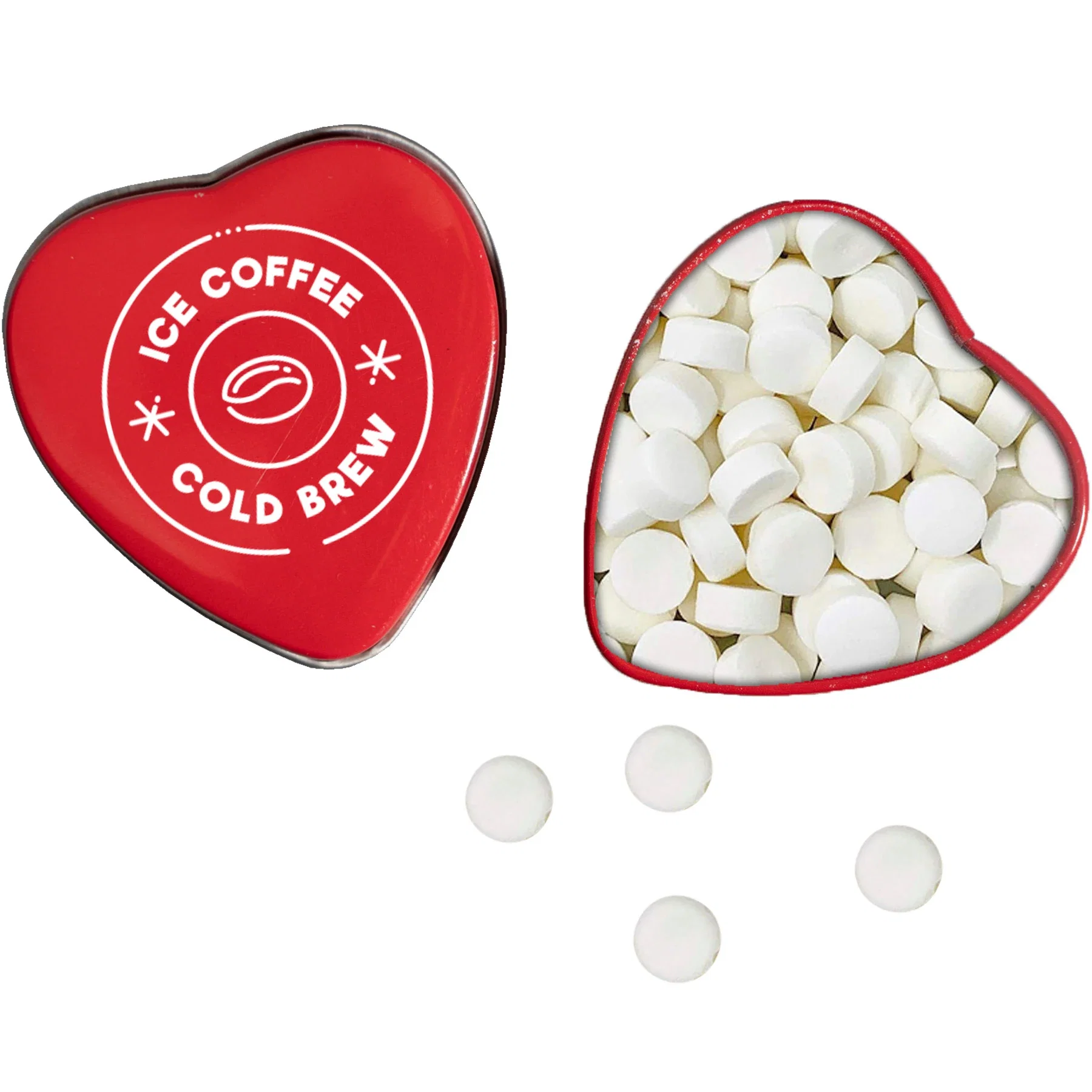 Small Heart Shaped Mint Tin — view 3