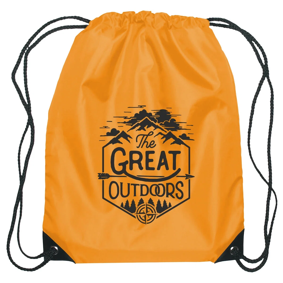 Drawstring sports pack with cinch cords that double as straps