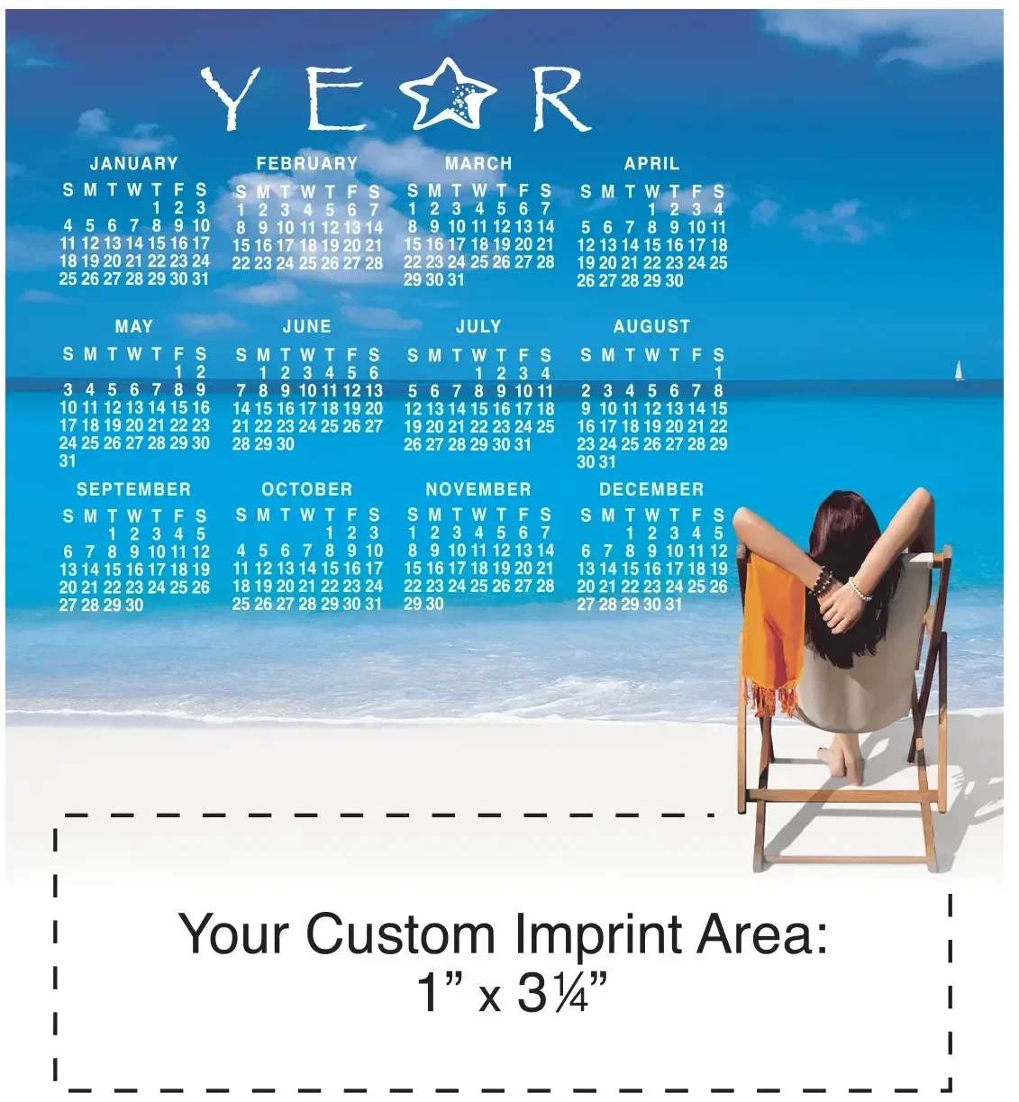 Personalized Magnetic Calendar (Small) — view 3