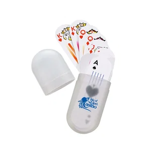 Small Oval Deck Of Cards Plastic Holder