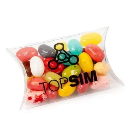 Small Pillow Acetate Box with Chocolate Buttons — view 3