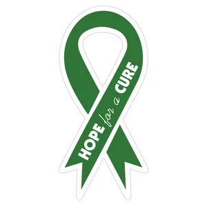 Small Awareness Ribbon Shaped Full Color Magnet