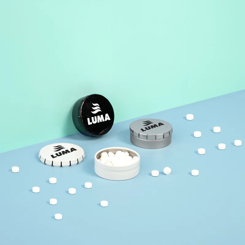 Small Round Clicker Mint Tin