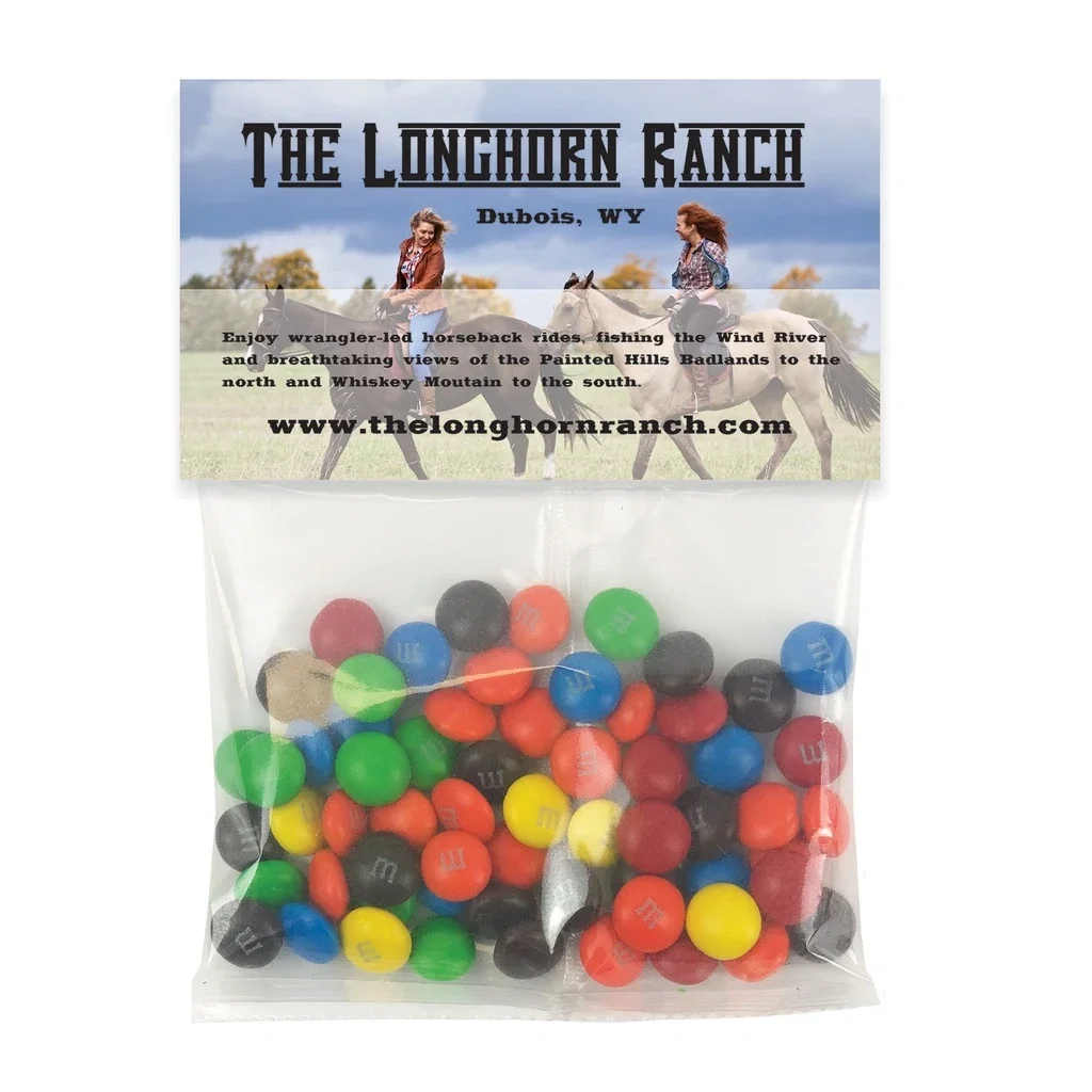 Small Snack Bag with Header Card Premium Fill — Candy Fill: M&M's™ — view 4