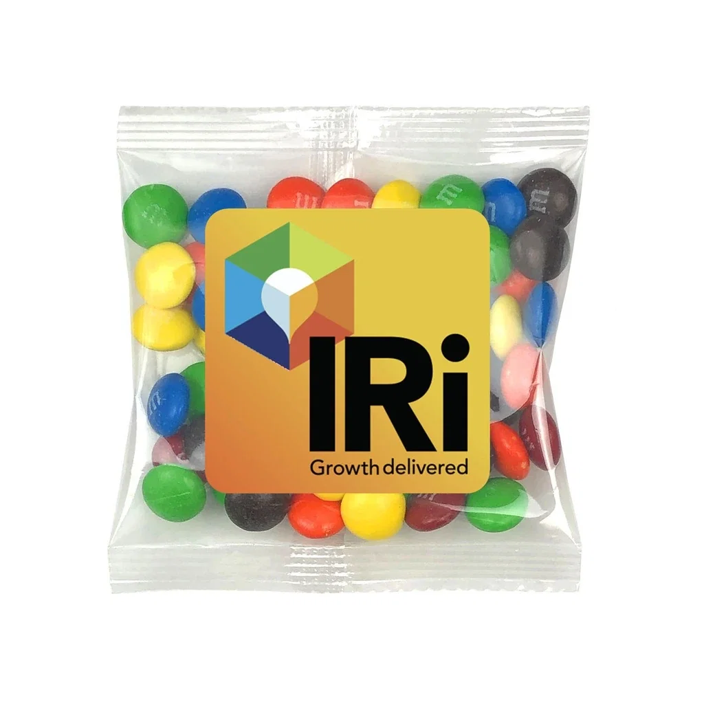 Small Snack Bag with Label Premium Fill — Candy Fill: M&M's™ — view 4