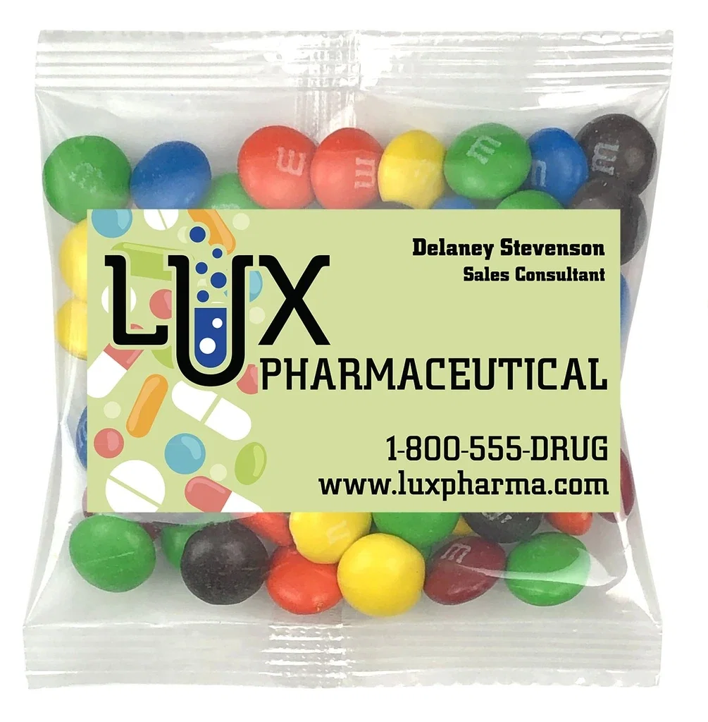 Small Snack Bag with Rectangle Magnet Premium Fill — Candy Fill: M&M's™ — view 4