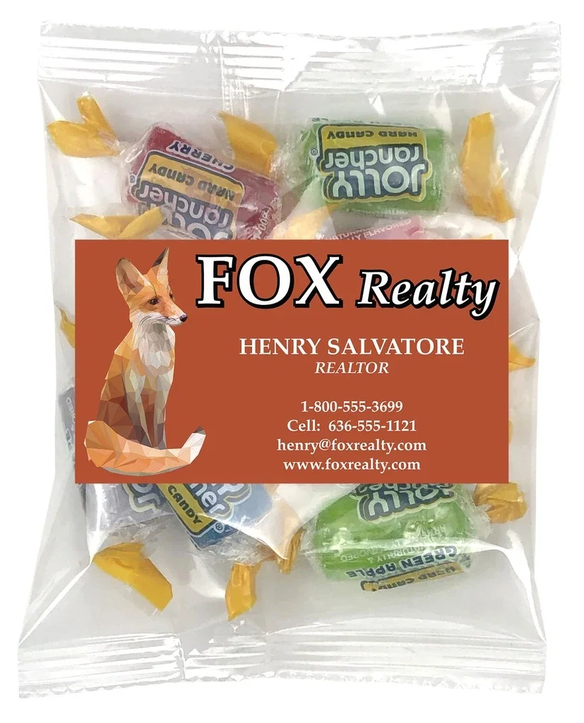 Small Snack Bag with Rectangle Magnet Standard Fill — Candy Fill: Jolly Rancher™ — view 2