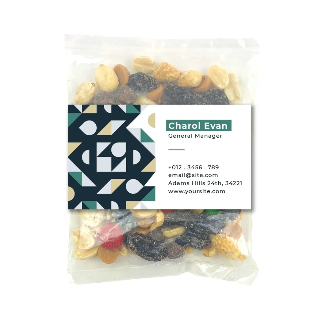 Small Snack Bag with Rectangle Magnet Standard Fill — Candy Fill: Traditional Trail Mix — view 3