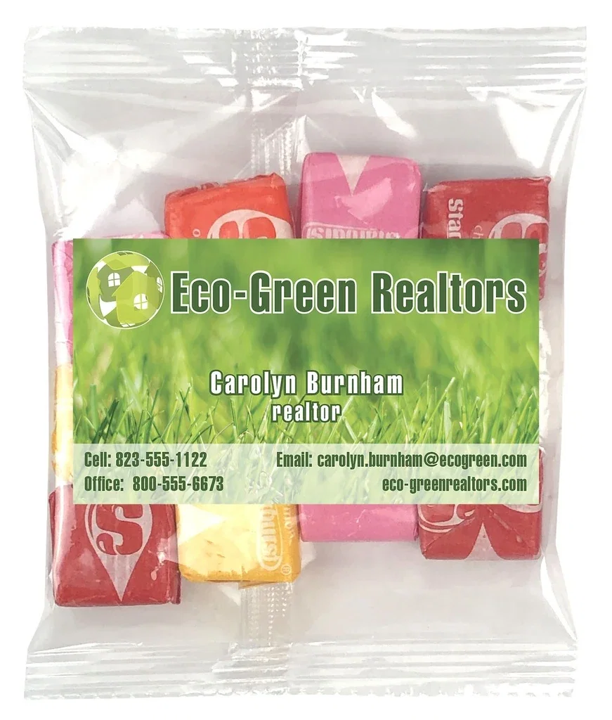 Small Snack Bag with Rectangle Magnet Standard Fill — Candy Fill: Starburst™ — view 4