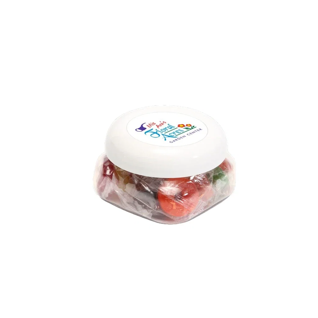 Small Snack Canister Premium Fill — Clear / White,Candy Fill: Life Savers™ — view 3