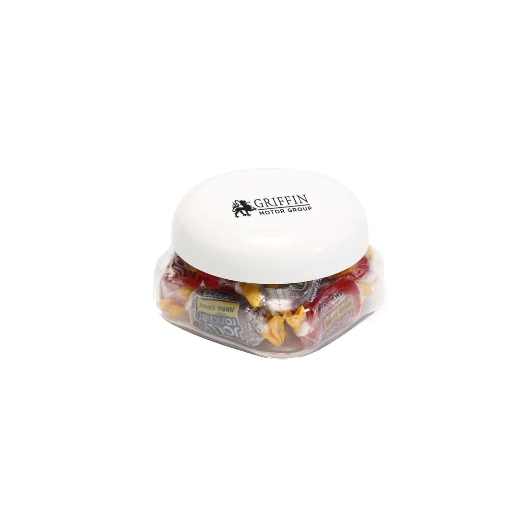 Small Snack Canister Standard Fill — Clear / White,Candy Fill: Jolly Rancher™ — view 2
