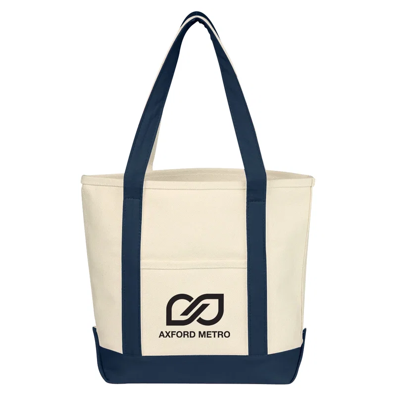 Stitching detail where the handle meets the front panel